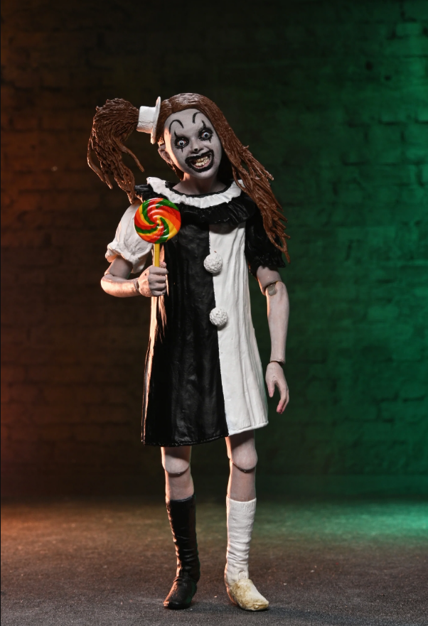 [PREORDER] Terrifier 2 7in Ultimate Art the Clown & Little Pale Girl 2 Pack
