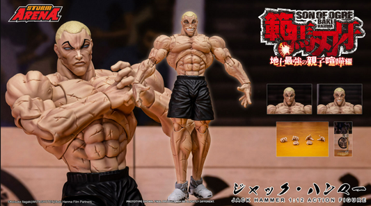 [PREORDER 042326] STORM ARENA 1/12 Baki Hanma: Jack Hammer Action Figure BHSA04