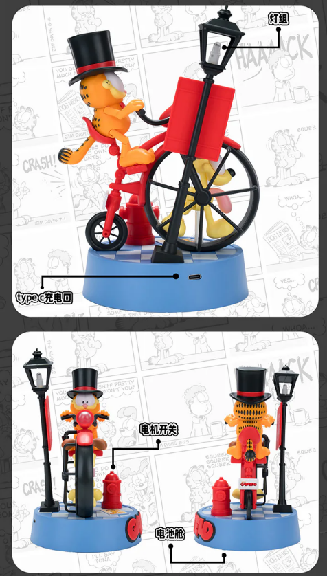 [PREORDER] Saint-Ski x Anmura Egg Garfield's Big and Small Wheel Journey Easy Assembly PVC