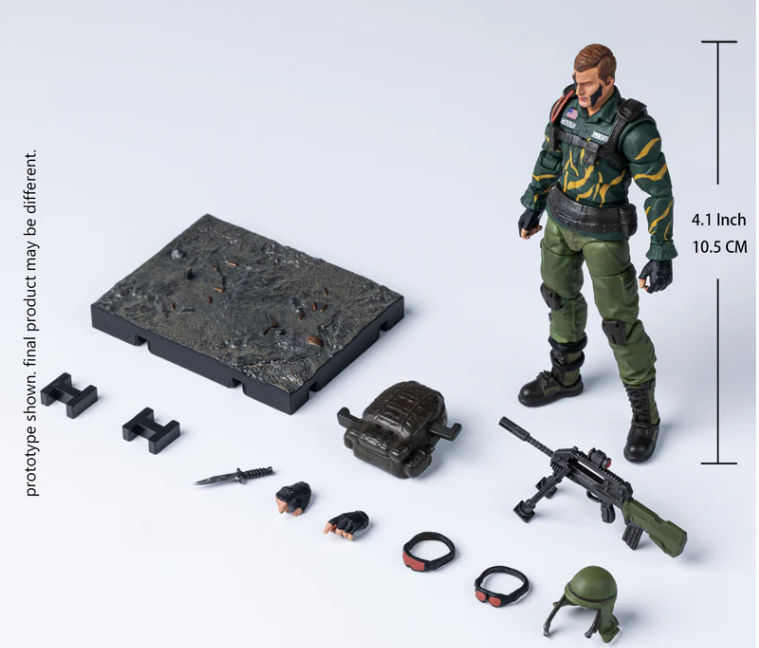 [PREORDER 051726] HIYA Toys 1/18 G.I. Joe Dusty Tiger Force Version Action Figure EMG0465
