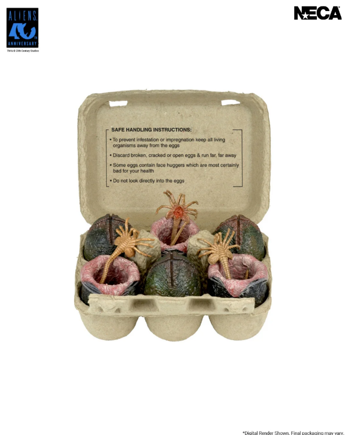 [PREORDER 051226] NECA Aliens - Accessory Pack - 40th Anniversary Carton of Alien Eggs 6 Pack