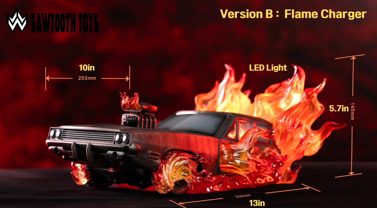 [PREORDER 051726] Sawtooth Toys STM-20254B 1/12 Flame Head Knight - GHOST RIDER CAR only