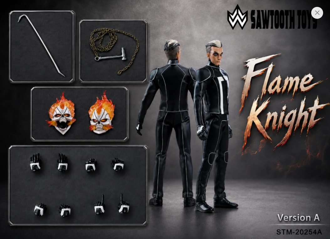 [PREORDER 051726] Sawtooth Toys STM-20254A 1/12 Flame Head Knight - GHOST RIDER only