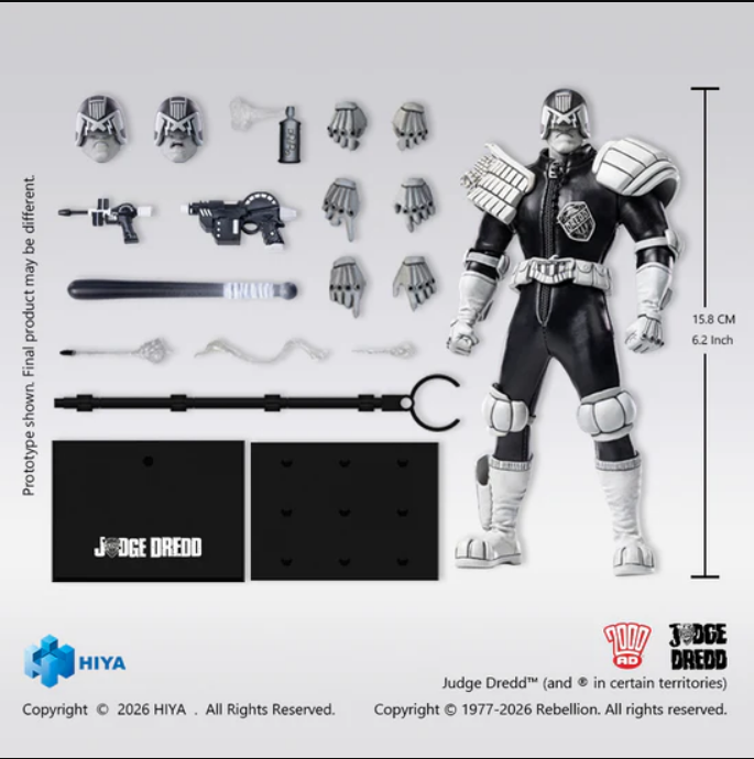 [PREORDER 072726] 1/12 Judge Dredd Black&White ver Action Figure ES50163