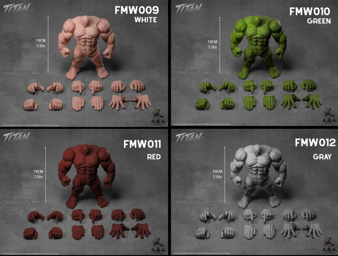 [PREORDER 082026] 1/12 Titan Action Figure Light Skin