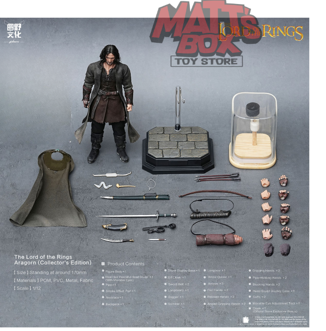 [PREORDER 100626] 1/12 LOTR Aragorn Collector's Version No official bonus item