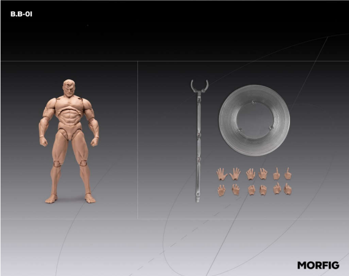 [PREORDER] Queen Studios MORFIG B.B-01Y 1/12 Male Body Yellow