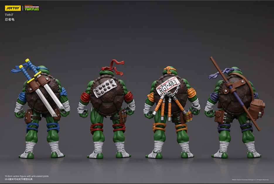 [PREORDER 040526] SET of 4 JoyToy TMNT Michelangelo, Donatello, Leonardo, Raphael