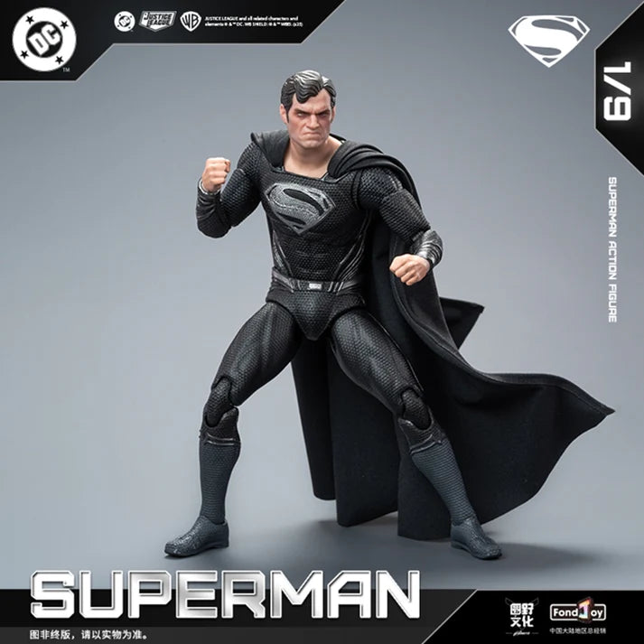 [PREORDER 122225] FondJoy DC1026 1/9 DC Aciton Figure Black Superman 2.0