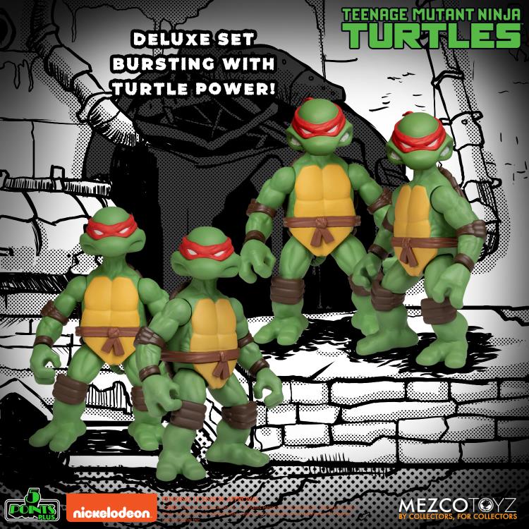 [PREORDER] MEZCO Teenage Mutant Ninja Turtles 5 Points Plus Boxed Set