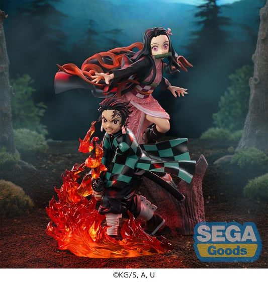 [PREORDER 030526] XrossLink Anime "Demon Slayer: Kimetsu no Yaiba" Figure Nezuko Kamado + Tanjiro Kamado SET of 2