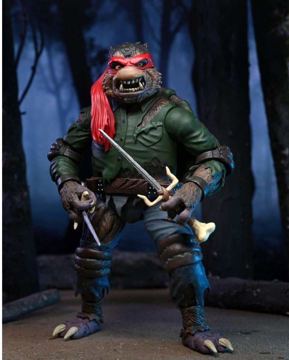 [PREORDER] Universal Monsters x Teenage Mutant Ninja Turtles - 7" Scale Action Figure – Ultimate Raphael as The Wolfman