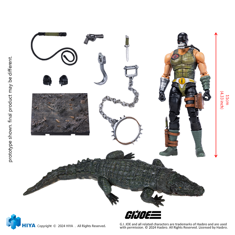 [PREORDER] HIYA G.I. JOE CROC MASTER EMG0359