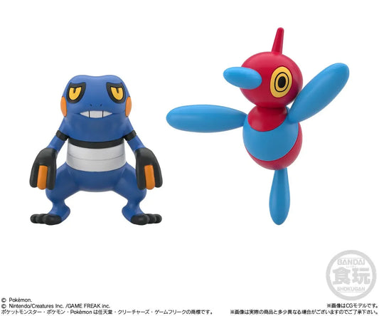 [PREORDER 070526] POKÉMON SCALE WORLD SINNOH REGION 3 - Croagunk & Porygon-Z