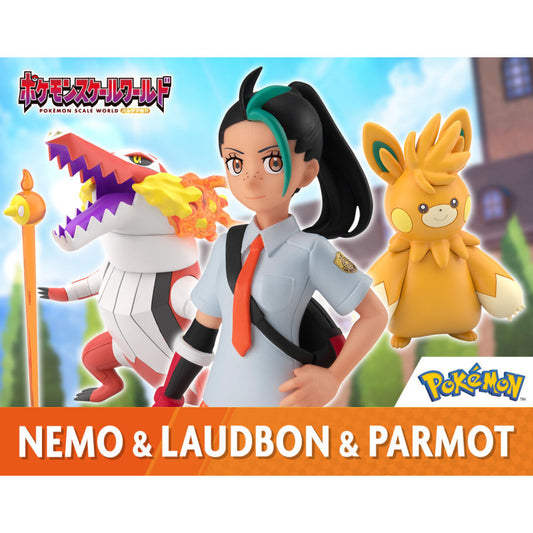 [PREORDER] POKÉMON SCALE WORLD PALDEA REGION NEMONA & SKELEDIRGE & PAWMOT