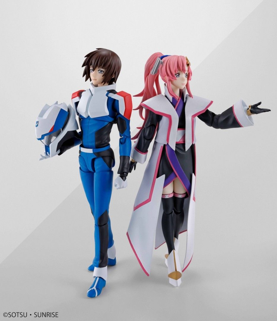 [PREORDER] SET OF 2 - S.H.Figuarts LACUS CLYNE (COMPASS Battle Surcoat Ver.) & S.H.Figuarts KIRA YAMATO (COMPASS Pilot Suit Ver.)