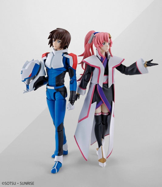 [PREORDER] SET OF 2 - S.H.Figuarts LACUS CLYNE (COMPASS Battle Surcoat Ver.) & S.H.Figuarts KIRA YAMATO (COMPASS Pilot Suit Ver.)