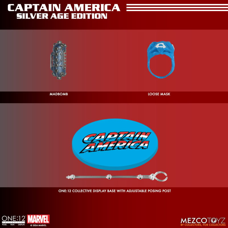 [PREORDER] One:12 Collective Captain America – Silver Age Edition