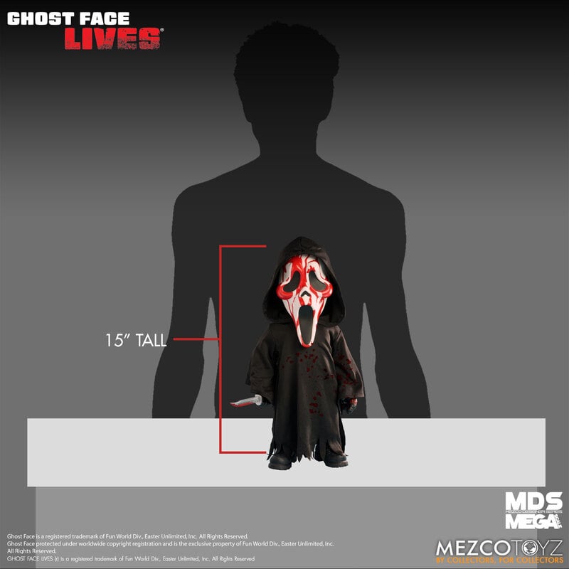 [PREORDER 032426] MEZCO MDS Mega Scale Bloody Ghost Face