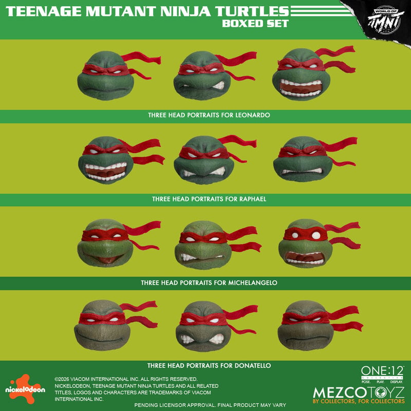 [PREORDER 062126] The One:12 Collective Teenage Mutant Ninja Turtles Boxed Set