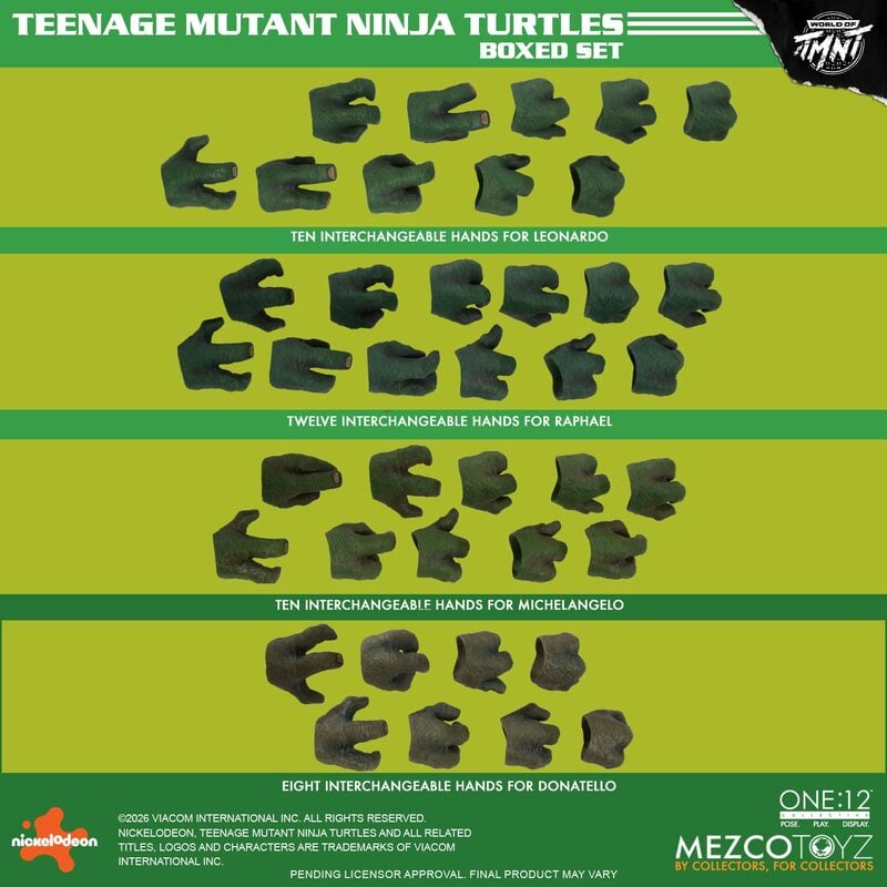 [PREORDER 062126] The One:12 Collective Teenage Mutant Ninja Turtles Boxed Set