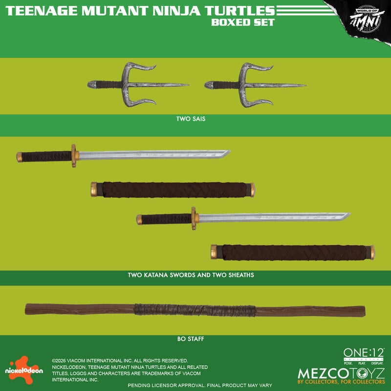 [PREORDER 062126] The One:12 Collective Teenage Mutant Ninja Turtles Boxed Set