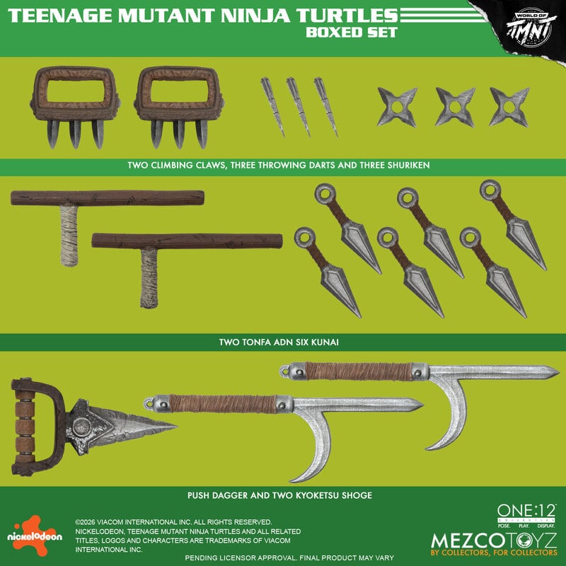 [PREORDER 062126] The One:12 Collective Teenage Mutant Ninja Turtles Boxed Set