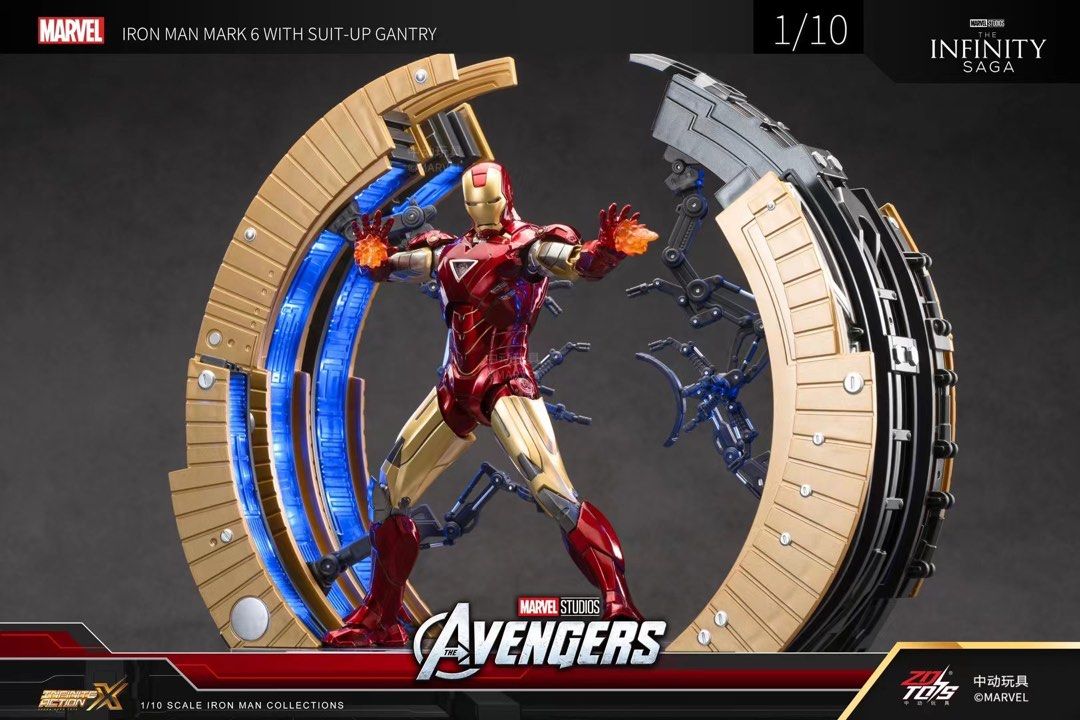 [PREORDER] 1/10 Scale Iron Man 6 with Suit Up Gantry