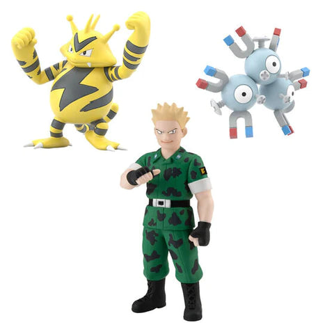 [PREORDER] POKEMON SCALE WORLD KANTO REGION Lt SURGE & MAGNETON & ELECTABUZZ