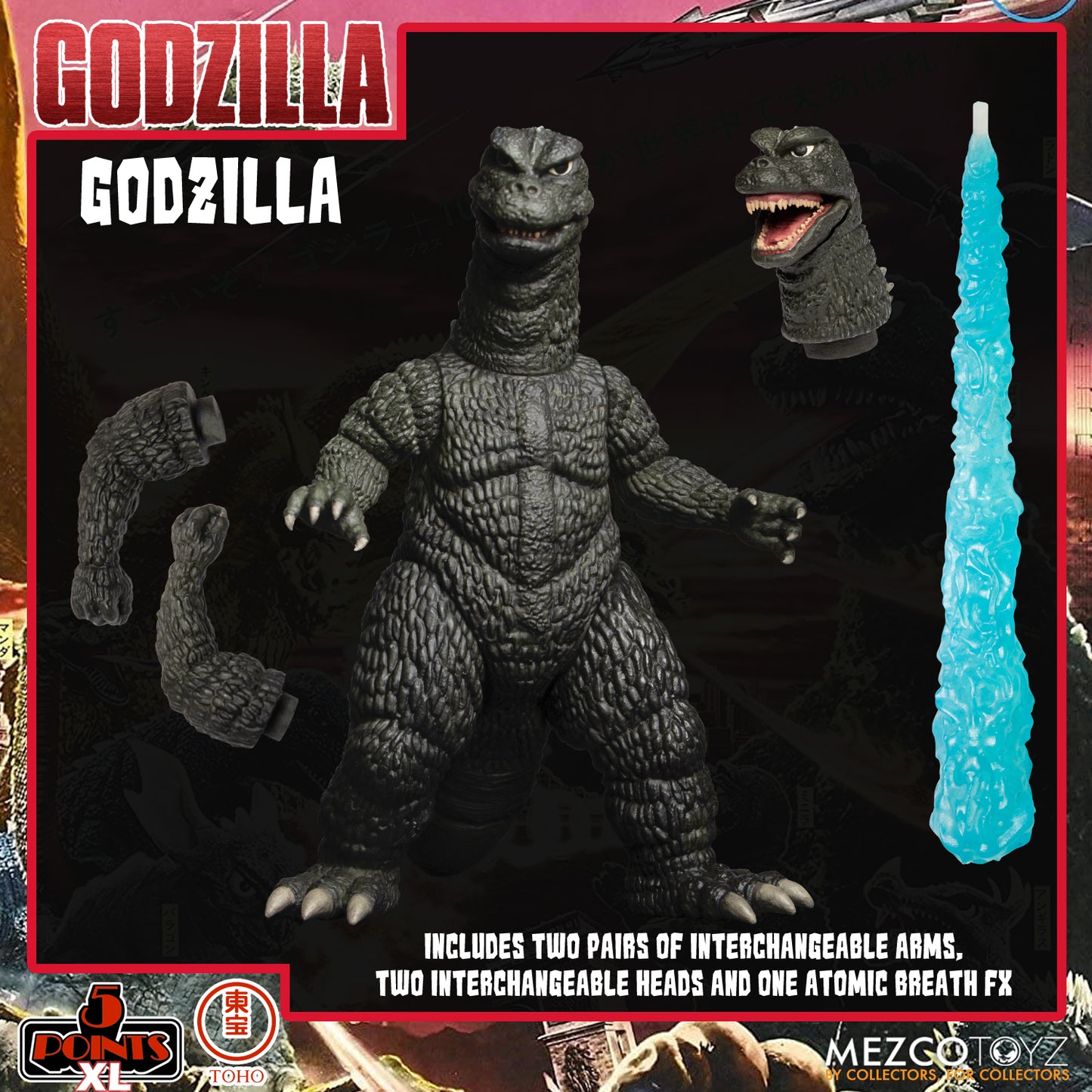 [PREORDER] 5 Points XL Godzilla: Destroy All Monsters (1968) - Round 1 Boxed Set