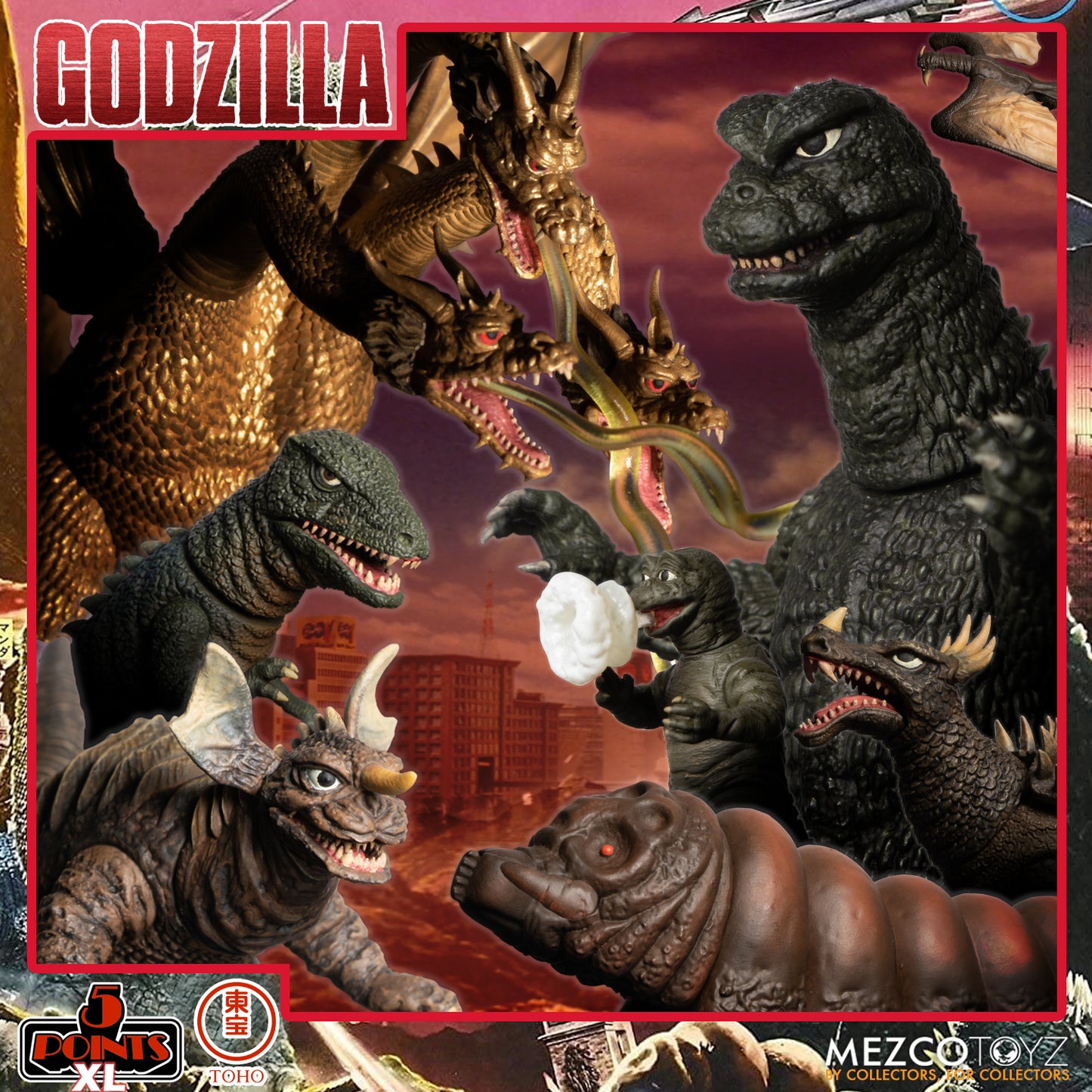 [PREORDER] 5 Points XL Godzilla: Destroy All Monsters (1968) - Round 1 Boxed Set