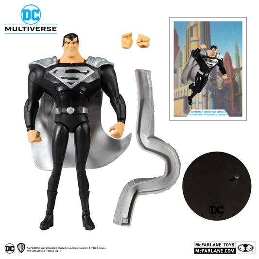 PREORDER: McFarlane SUPERMAN BLACK SUIT VARIANT (Animated)