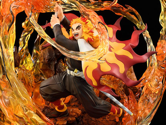 [PREORDER] Demon Slayer: Kimetsu no Yaiba Kyojuro Rengoku (DX Ver.) 1/8 Scale Figure