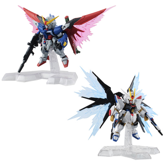 [PREORDER] P-Bandai MOBILE SUIT ENSEMBLE DESTINY GUNDAM & FREEDOM GUNDAM WING OF LIGHT SET