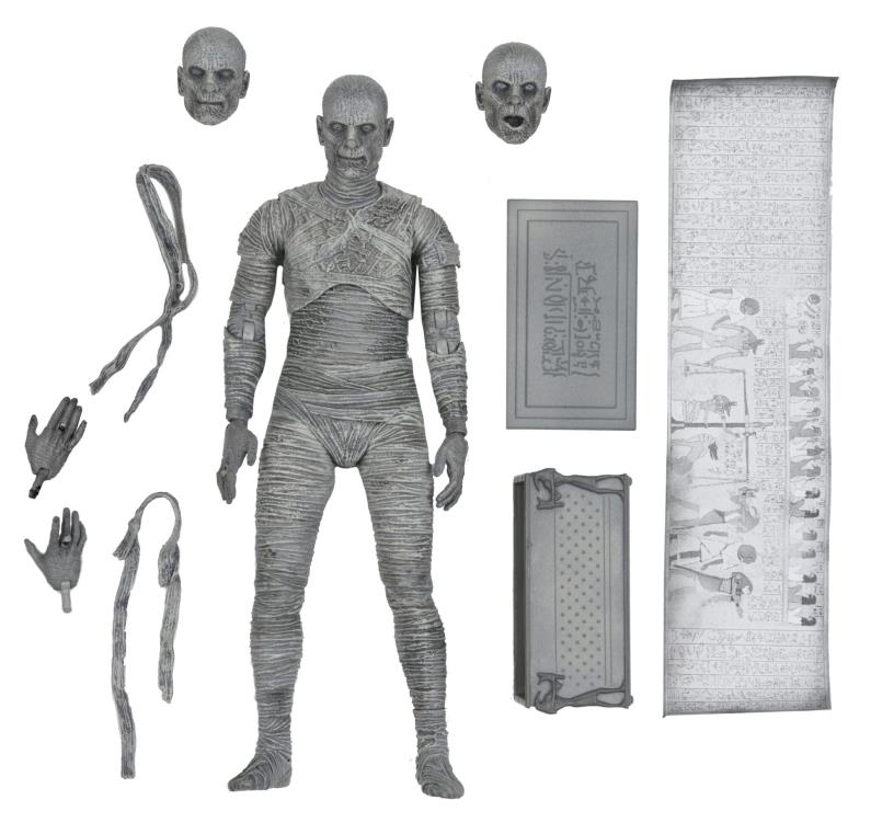 [PREORDER] Universal Monsters - 7" Scale Action Figure - Ultimate Mummy (Black & White)