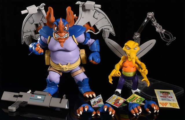 [PREORDER] NECA TMNT (Cartoon) - 7" Scale Action Figure  WINGNUT & SCREWLOOSE