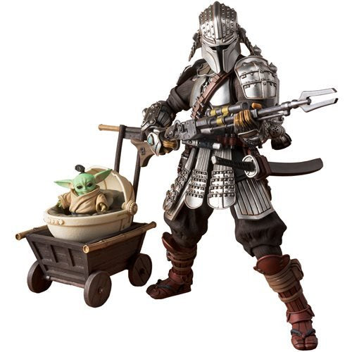 [PREORDER] Star Wars The Mandalorian Ronin Mandalorian & Grogu Beskar Armor Meisho Movie Realization Action Figure