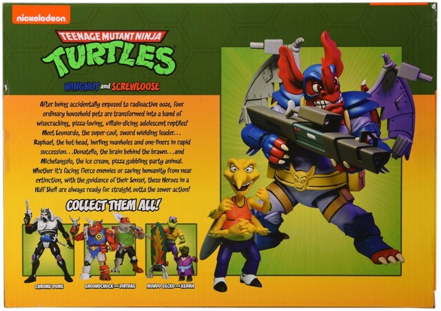 [PREORDER] NECA TMNT (Cartoon) - 7" Scale Action Figure  WINGNUT & SCREWLOOSE