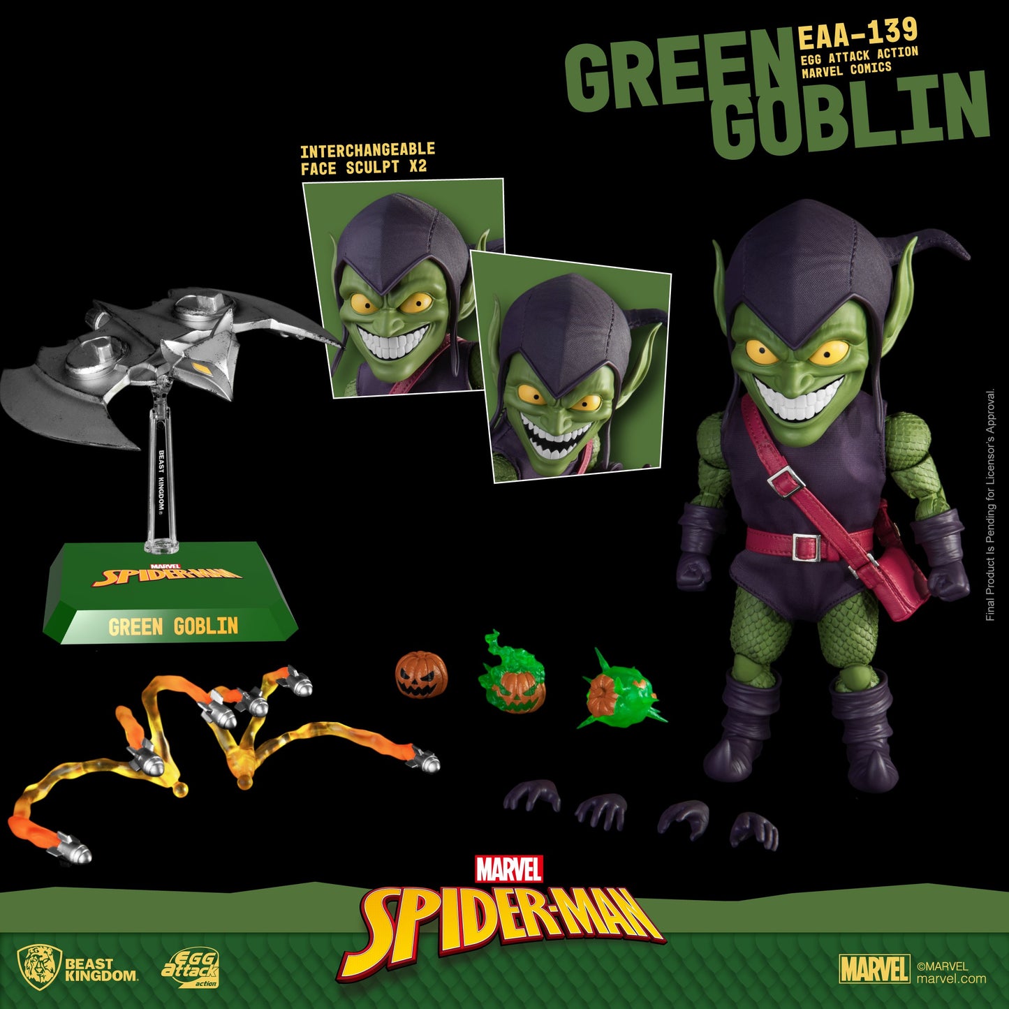 [PREORDER] Beast Kingdom EAA-139 Marvel Comics Spider-Man: Green Goblin
