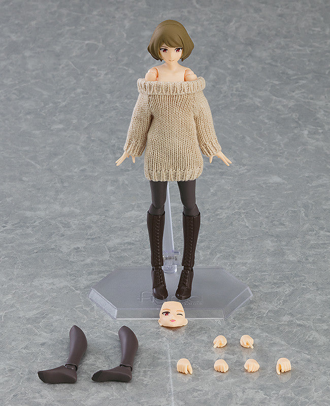 [PREORDER] Figma Styles Female Body (Chiaki) with Off-the-Shoulder Sweater Dress