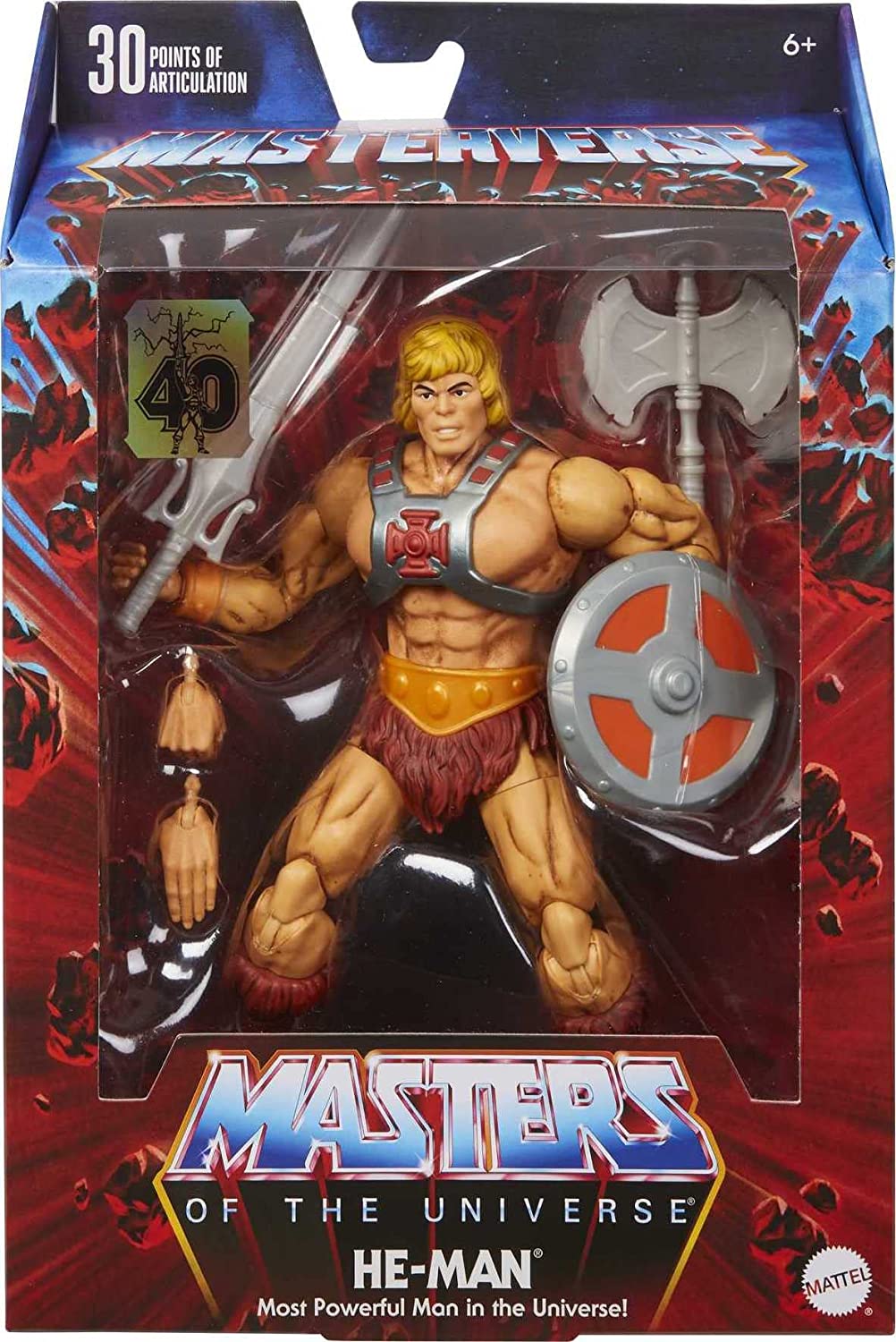 [PREORDER] Masters of the Universe Masterverse He-Man 40th Anniversary Action Figure