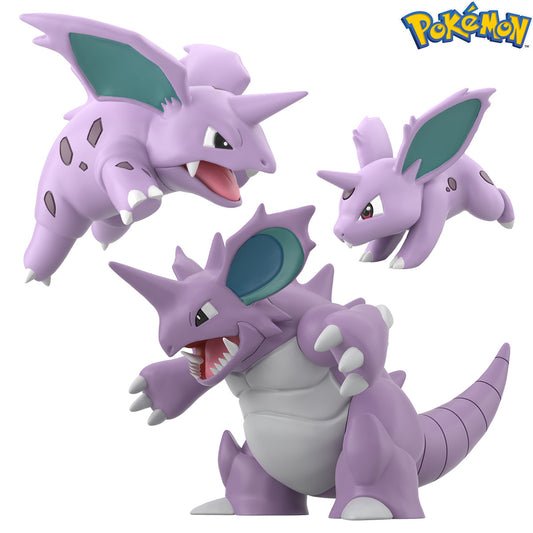 [PREORDER] POKEMON SCALE WORLD KANTO REGION NIDORAN♂ & NIDORINO & NIDOKING