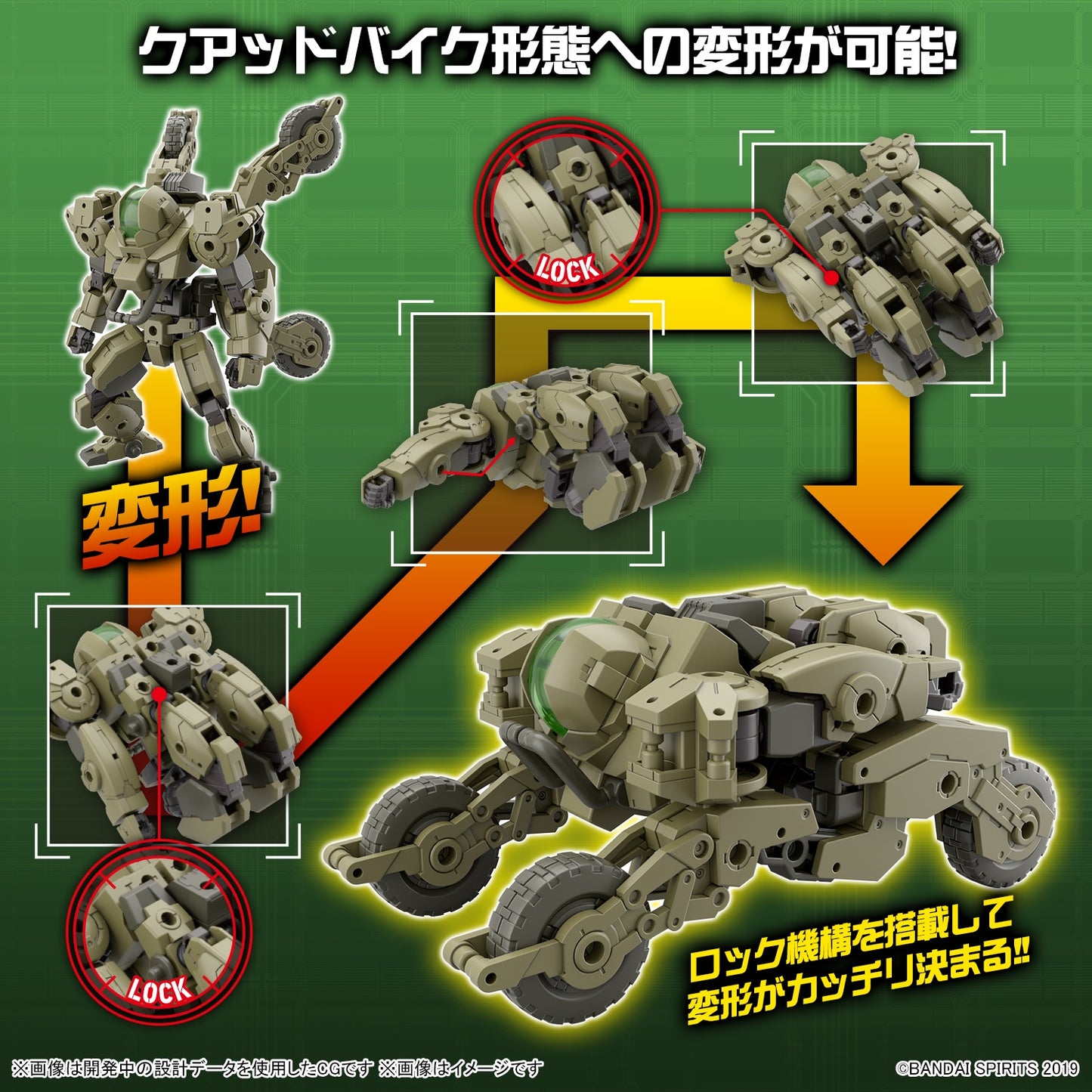 [PREORDER] 30MM 1/144 bEXM-33QB VOLPANOVA (QUAD BIKE Ver.)