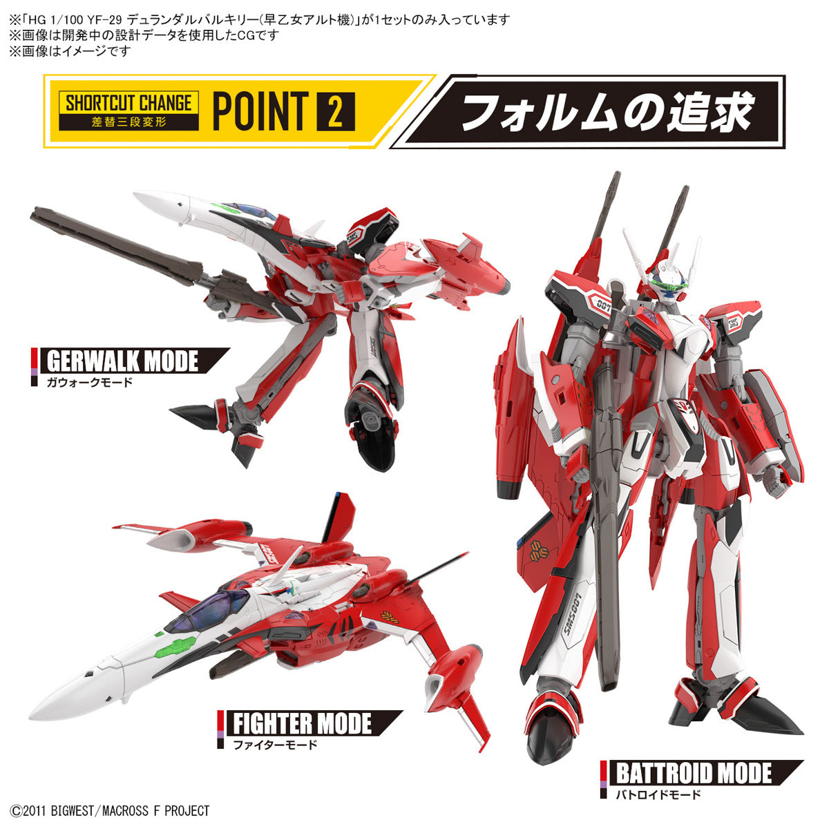 [PREORDER] HG 1/100 YF-29 DURANDAL VALKYRIE (ALTO SAOTOME USE)